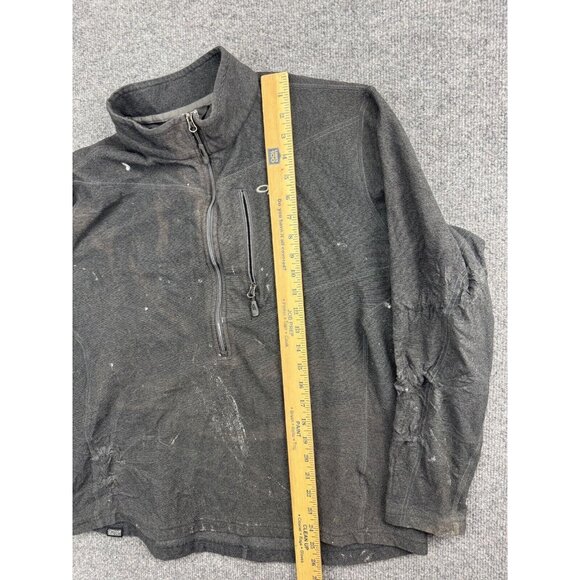 Outdoor Research 1/2 Zip Pullover Men's XL Gray Knit Zipped Pocket Mock Neck - Picture 4 of 16